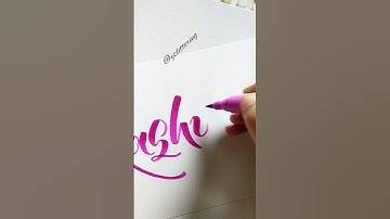 #kashif #nameart #namecalligraphy #brushlettering #lettering #handwriting #trendingshorts #aesthetic