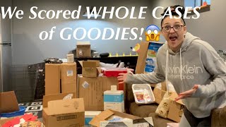DUMPSTER DIVIN// A SURPRISE VISITOR & A DUMPSTER FULL OF CASES OF BRAND NEW ITEMS!