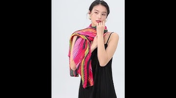 Transform Any Outfit with This Colorful Pleated Shawl | JXSY Fashion