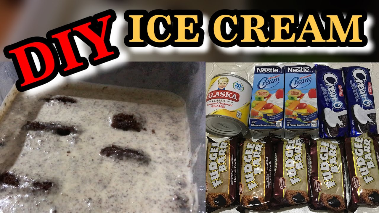 FUDGEE BARR ICE CREAM 😍 How to make fudgee ice cream at home (step by