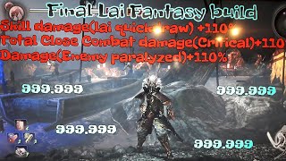 Nioh:Best katana build/999.999damage/Final Iai fantasy/Last patch