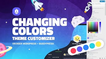 Changing Colors  - Theme Customizer - Vikinger - WordPress & BuddyPress Social Community