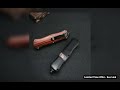 BM Knives 3300 Quick OTF A016 TechKnife 440C Steel WooD Handle EDc Camping Survival Pocket Knives