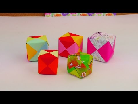 Video: Wie Man Einen Origami-Würfel Mit Eigenen Händen Macht