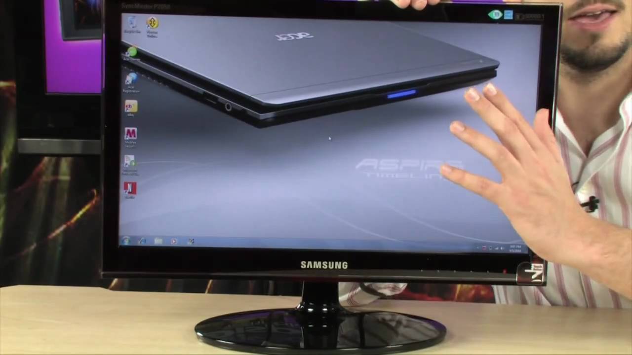 Samsung P2050 20" LCD Monitor - YouTube