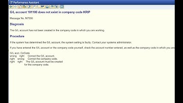 Fix G/L Account Does Not Exist in Company Code KRIP | SAP Error M7055 Resolution