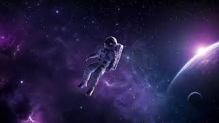 4 Hours Floating Astronaut Space Background | Silent 4K Nebula Screensaver & Cosmic Loop screenshot 5