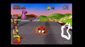 PS1, Emulated, Crash Team Racing, Arcade, Coco Park, Easy, 3 Laps, 1:55.02, 37.81