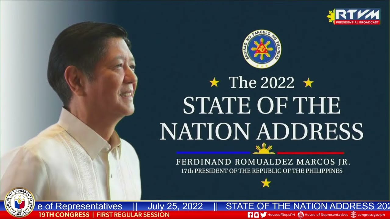 STATE OF THE NATION ADDRESS (SONA) 2022