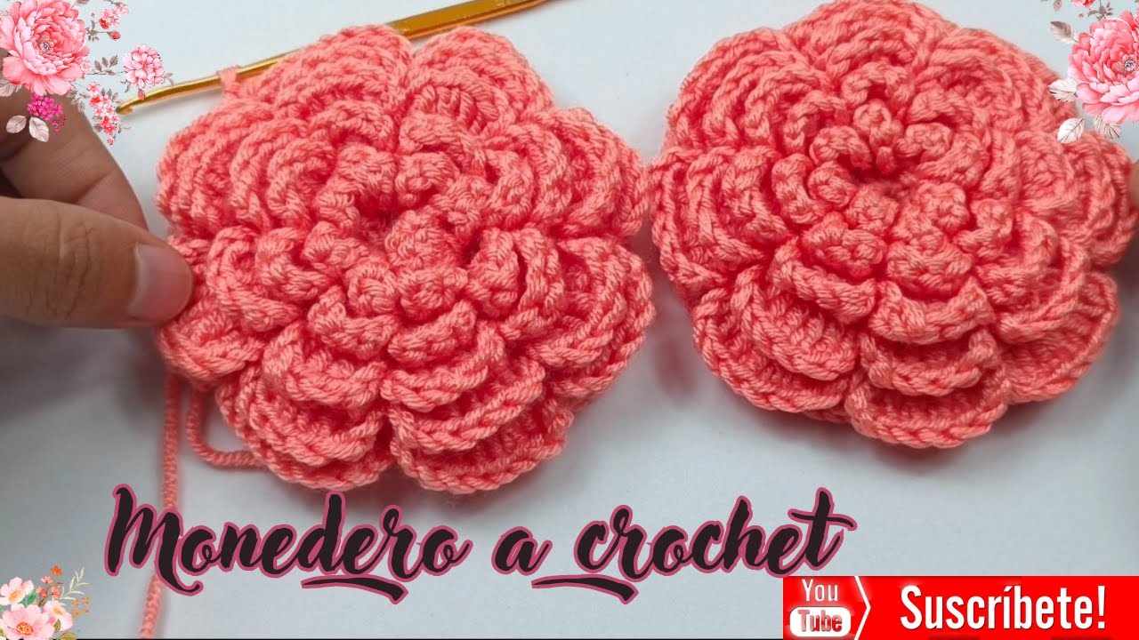 !TE ENCANTARA! Hermoso monedero a crochet PASO A PASO para principiantes / monedero en flor tejida