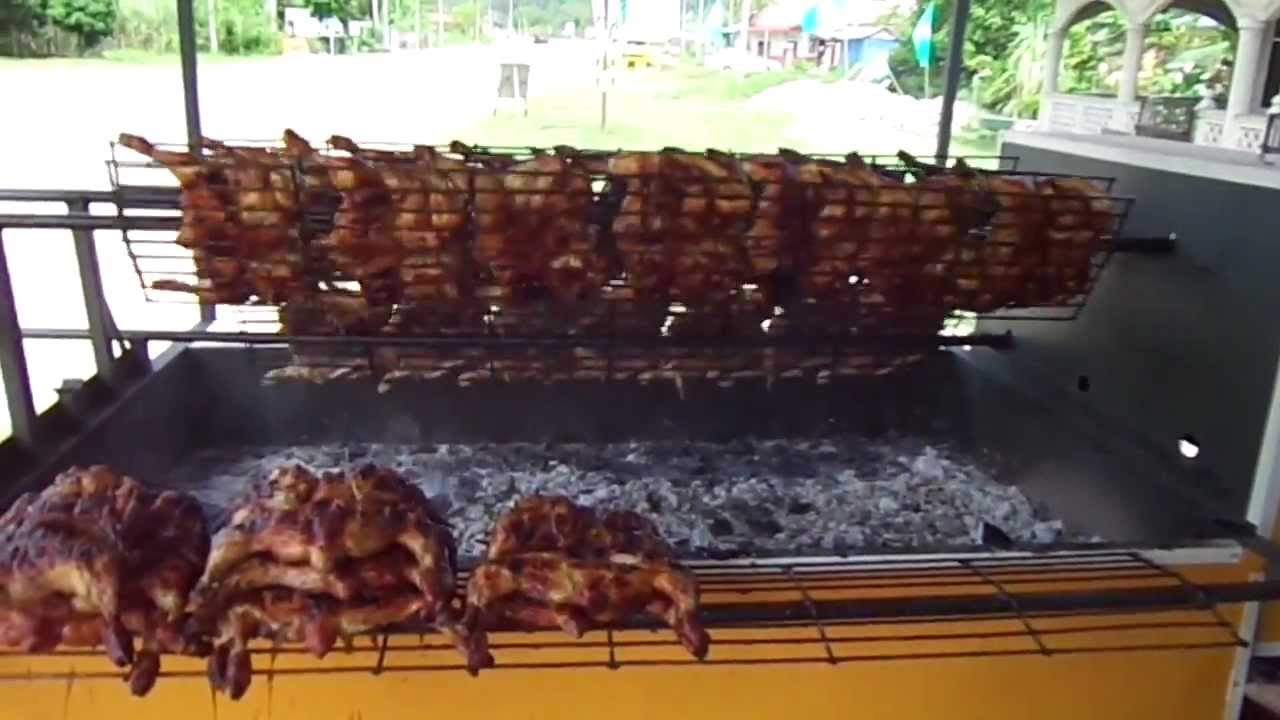 Mesin Ayam Golek Di Baling - YouTube