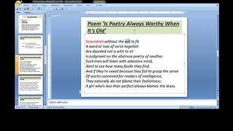 E-Lecture Pt-1on poem of Bhartrhari 