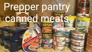 Prepper pantry meats. Stock up! #prepperpantry #pantrymeats #shtf #cannedmeats #food  #keystonemeats