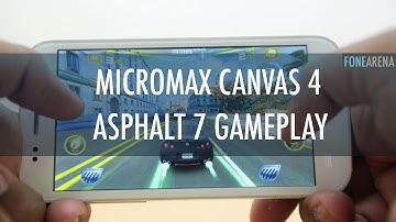 Micromax Canvas 4 A210 Asphalt 7 Gameplay