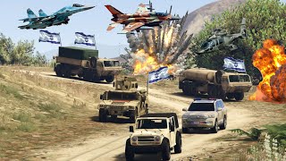 Irani Fighter Jets & Drones Attack on Israeli Army Weapons Convoy | Iran vs Israel War - GTA 5 by Game Loverz 1,077 views 1 month ago 5 minutes, 10 seconds