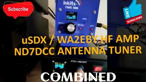 uSDX Sandwitch Version DL2MAN + Linear Amp (WA2EBY) + Antenna Tuner (ND7DDC)