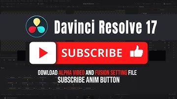 Create New Subscribe Button in Davinci Resolve | Subscribe Button For YouTube | Download as Mov File