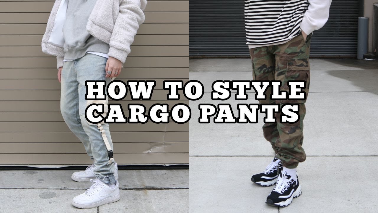 How to Style Cargo Pants || Men's Lookbook - YouTube