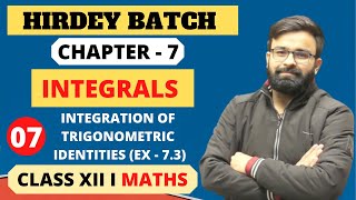 Integration of Trigonometric identities -2 NCERT Exercise 7.3 Chapter - 7 Integrals Class 12th Maths