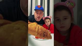 Sharing our croissant with cutest baby monkey 😳