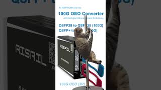 AI Media Converter - 100G OEO 3R Converter | Fiber to Fiber Converter | QSFP28 to QSFP28 #aisail
