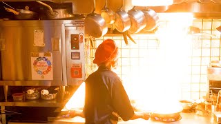 世界が認めたオムライス職人の一日密着！職人技 キチキチ 京都 グルメ World-Recognized Fluffy Omelet Rice Master Cooking Skill!