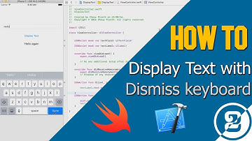 How to Dismiss keyboard and Display text in Xcode 8, Swift 3