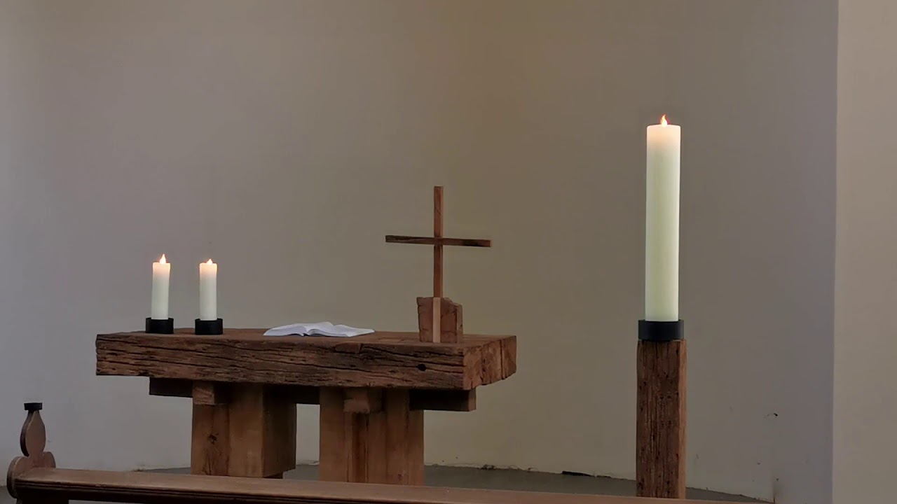 Harfenistin Ida Lindemann in der Kirche Eichholz