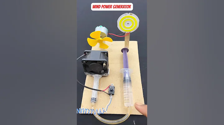 Wind power generator • DC Motor Project #shorts #generator