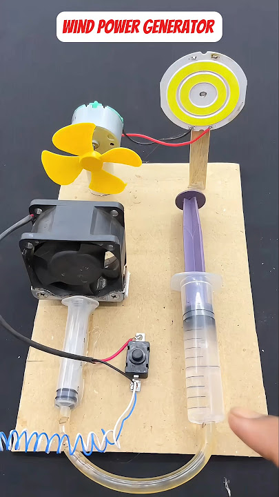 Wind power generator • DC Motor Project #shorts #generator