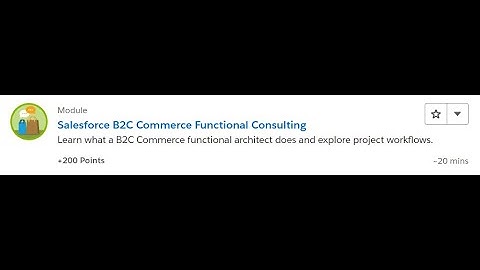 Salesforce B2C Commerce Functional Consulting [Salesforce Trailhead Answers]