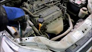 Замена масла и фильтров в двигателе  Chevrolet Aveo Шевроле Авео 2009 года