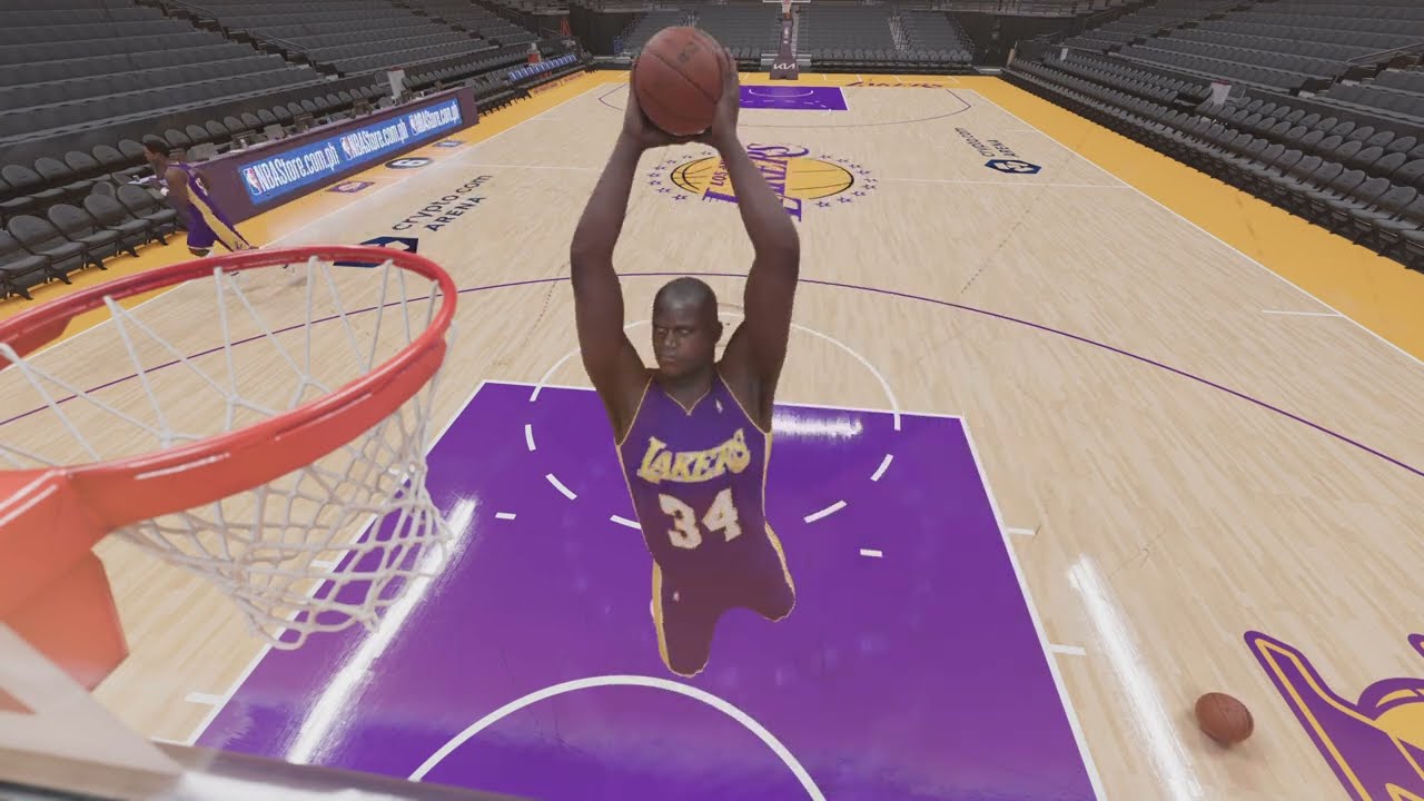 Shaq Rim Break Shaq destroys the Rim!!! - YouTube