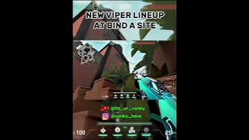 BEST Viper Lineup on Bind A Site #valorant #lineups #shorts #valorantclips