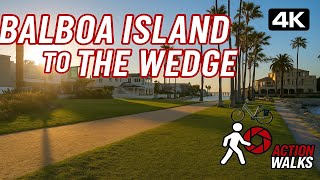 Balboa Island to The Wedge – Ferry Ride, Fun Zone, Pier Walk & Back [4K Tour]