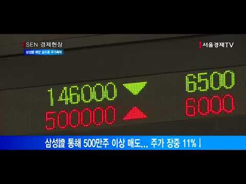 [서울경제TV] 1,000원 대신 1,000주 배당한 삼성證   장중 주가 폭락
