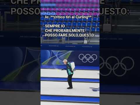Video Uomo Pulisce Pista di Curling - Olimpiadi Invernali Milano Cortina 2026 Curling #olimpiadi #curling
