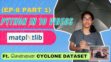 Python in 10 videos: Data Visualization with Matplotlib| Python Data Analysis | [Ep-8 part 1] #tamil