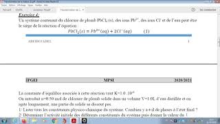 correction ex4 de TD equilibre chimique MPSI/IPGEI