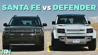 Is the New Santa Fe a KnockOff Defender? | 2024 Hyundai Santa Fe vs Land Rover Defender