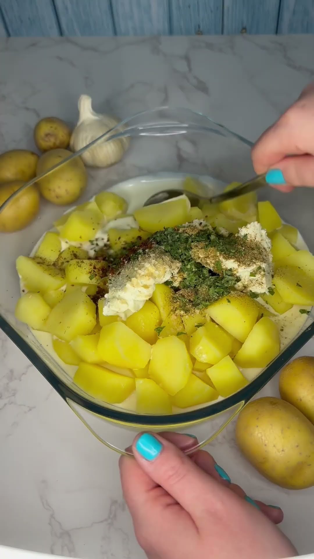 GRIECHISCHER KARTOFFELAUFLAUF 🇬🇷🤤 #schnellerezepte #einfacherezepte # ...