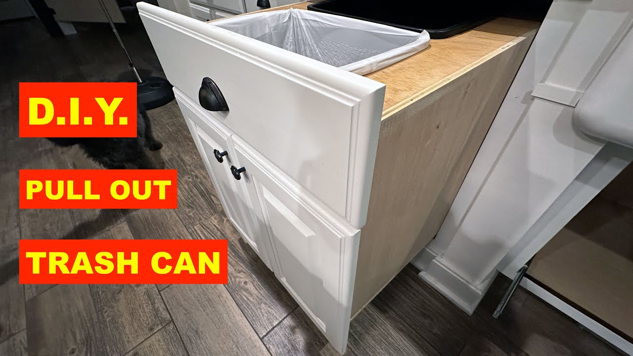 How to Build a Pull Out Trash Can Cabinet - Houseful of Handmade