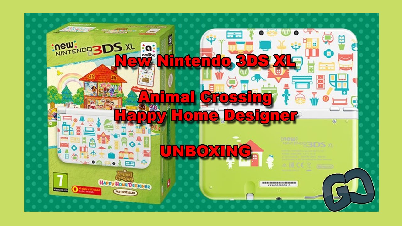 New 3DS XL - Animal Crossing: Happy Home Designer Edition - Unboxing