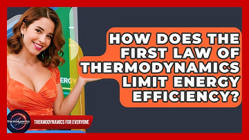 How Does The First Law Of Thermodynamics Limit Energy Efficiency? - Thermodynamics For Everyone