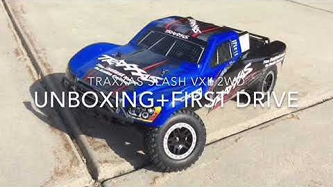 TRAXXAS SLASH VXL 2WD TSM UNBOXING + FIRST RUN