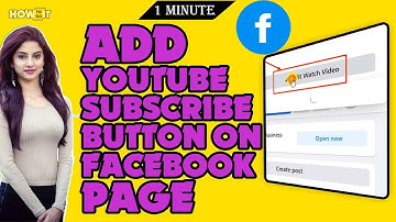 How to add YouTube subscribe button on Facebook page 2023 | Skill Wave