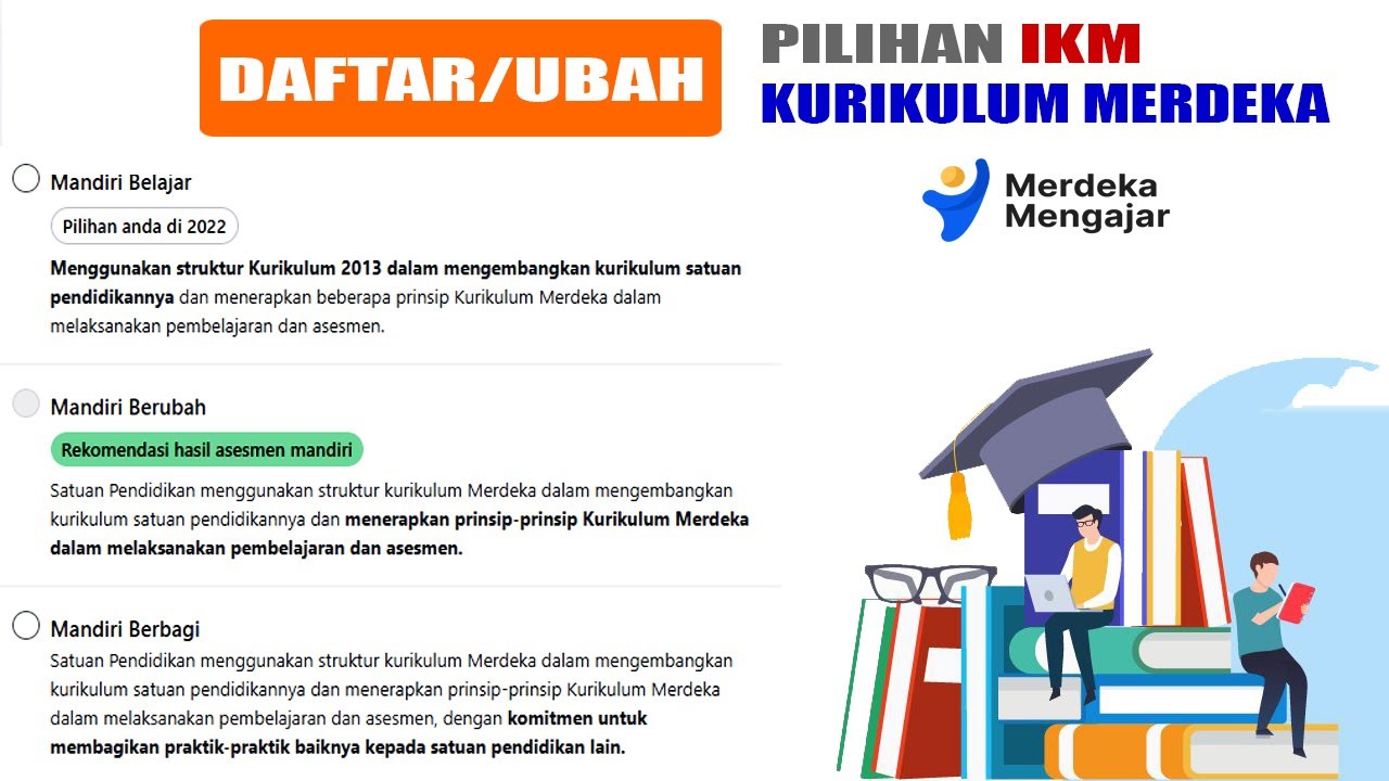 Cara Daftar & Ubah Pilihan IKM Implementasi Kurikulum Merdeka 