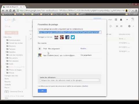 Partager un document avec Google drive avec d’autres utilisateurs.