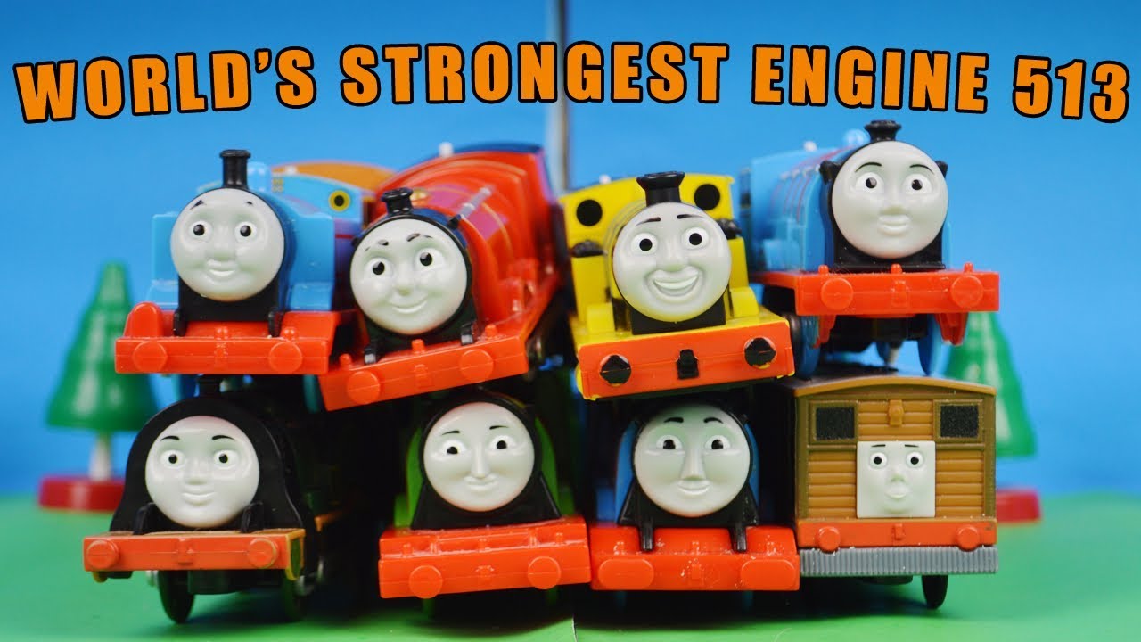 World's STRONGEST Engine 513: きかんしゃトーマス Thomas Toys - YouTube