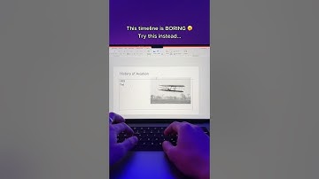 How to make a TIMELINE in PowerPoint